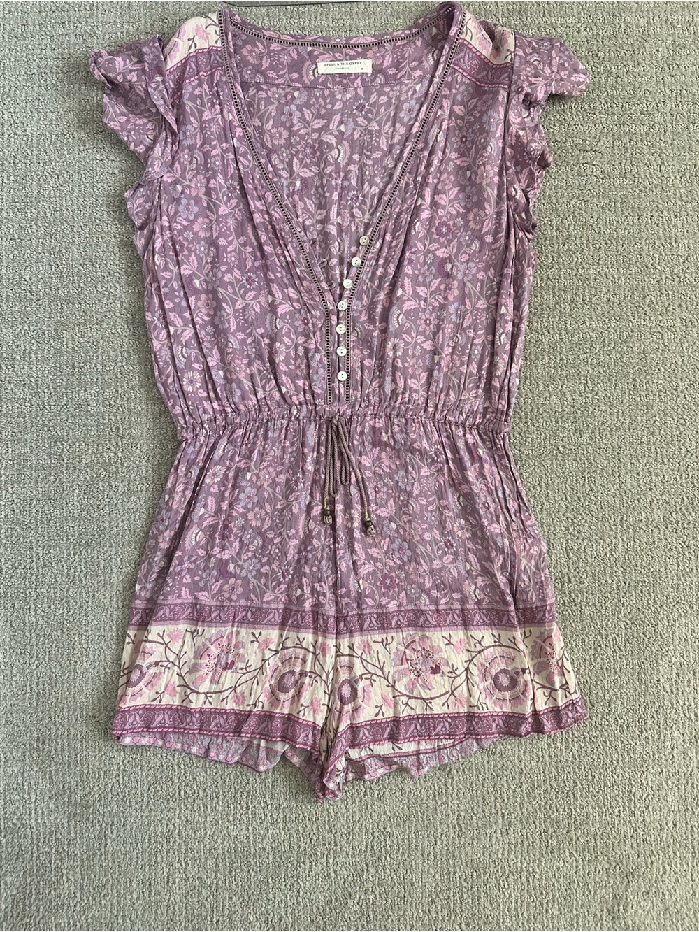 Spell & The Gypsy Purple Floral Viscose Dress